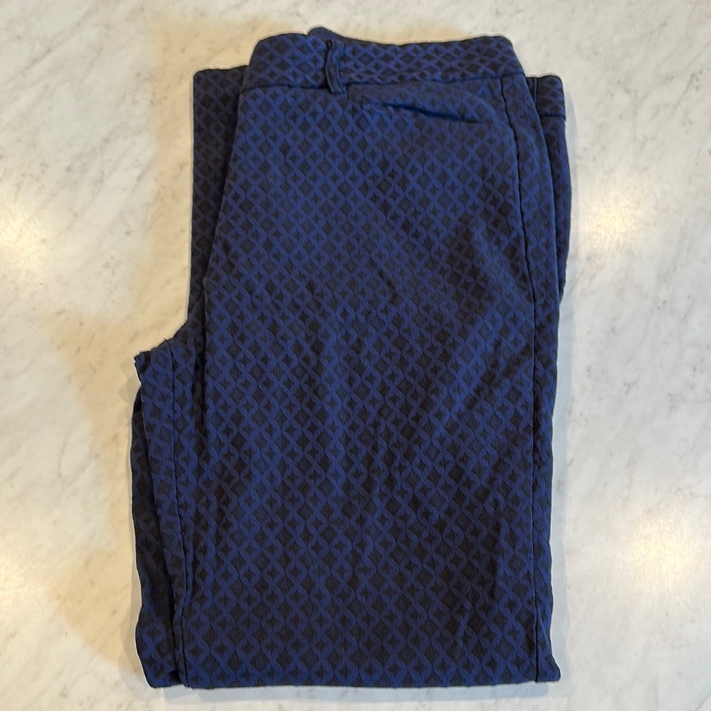 Mario Serrani Blue Geometric Women's Pants